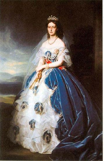 Franz Xaver Winterhalter Portrait of the Queen Olga of Wurttemberg oil painting image
